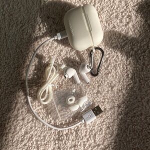 White Wireless Earbuds with Charging Case